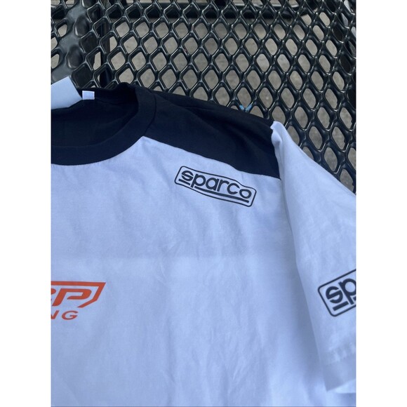 Sparco KCP Racing Logo Men's Black/Red Soft Fabric T-Shirt Size Large - Picture 8 of 13